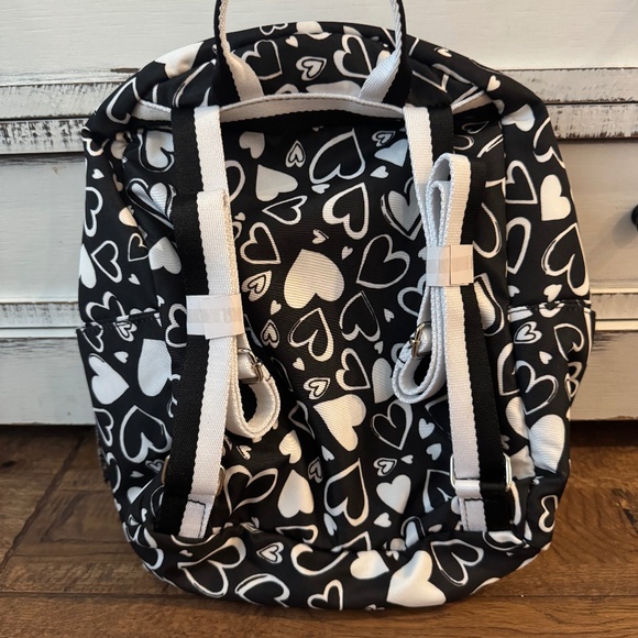 NWT Brighton Endless Love Hearts Black White Valentine\'s Day Backpack main image 4
